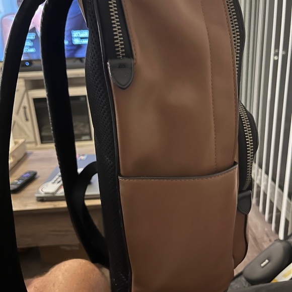 Coach Graham Men's Backpack With Laptop Compartment Brown - Picture 4 of 4